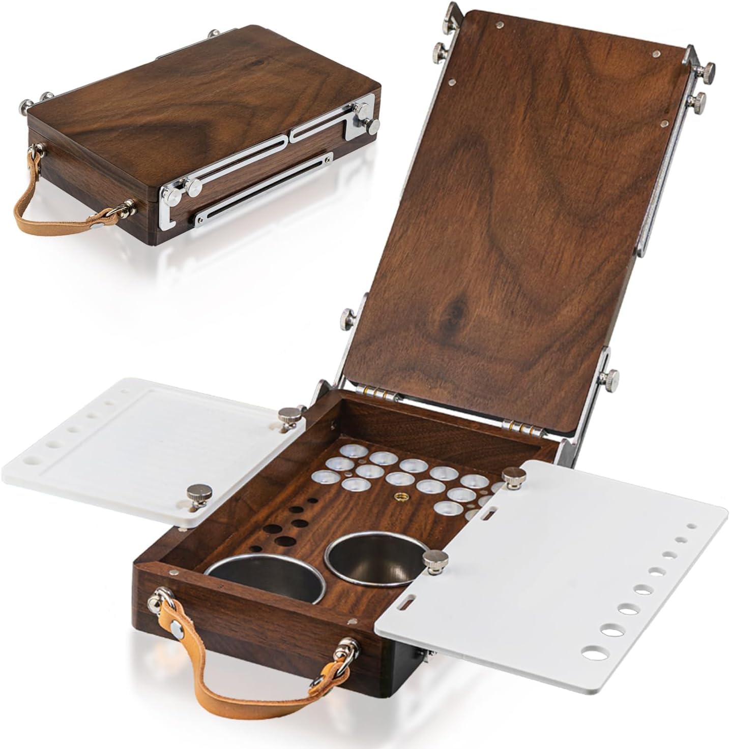 Amazon.com: ACODE Wood Travel Watercolor Palette, Plein Air Easel
